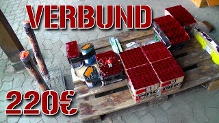 220€ Feuerwerk Verbund  Aufbau amp Zündung  FireworksandBalloons [upl. by Assirim234]