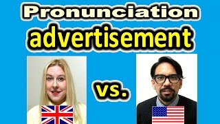 How to Pronounce ADVERTISEMENT in British and American English  ForB English Lesson [upl. by Castle]