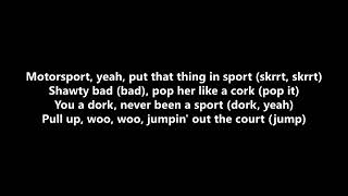 migos nicki minaj cardi b  motorsport lyrics [upl. by Thad]