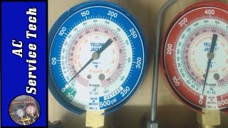 R22 and R410A Refrigerant Operating Pressures on Air Conditioning Units [upl. by Eentruok]