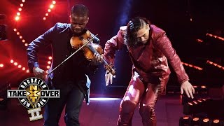 Shinsuke Nakamuras entrance NXT TakeOver Brooklyn II only on WWE Network [upl. by Llehsim]