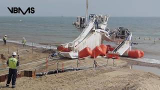 Galloper offshore wind farm  export cable shore landing  full version [upl. by Nwahsiek]