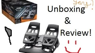 Thrustmaster TFRP Flight Rudder Pedals Unboxing and Review [upl. by Loella]