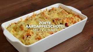 Zoete aardappelschotel met gehakt [upl. by Acisse]