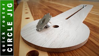 How to Make a Quick Router Circle Jig  DIY [upl. by Carothers]