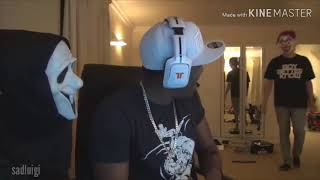 KSI getting scared compilation [upl. by Leotie]