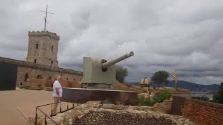 UNBELIEVEABLE VIEWS IN BARCELONA Montjuïc Castle [upl. by Hesta982]