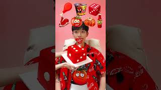 Random Red Color food MUKBANG2🥵🥩 shorts [upl. by Gifferd]