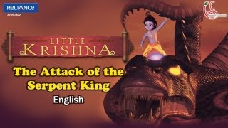 Little Krishna English  Episode 1 Attack Of Serpent King [upl. by Oicneserc]