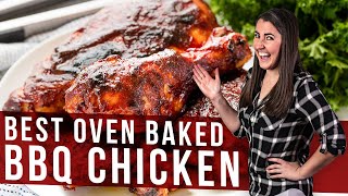 How to Make Oven Baked BBQ Chicken  The Stay At Home Chef [upl. by Omlesna501]