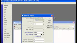 Mikrotik Web ProxyHowto create Web Cache in mikrotik [upl. by Kalmick]