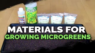 Microgreens Growing Materials and Beginners Guide [upl. by Odie]